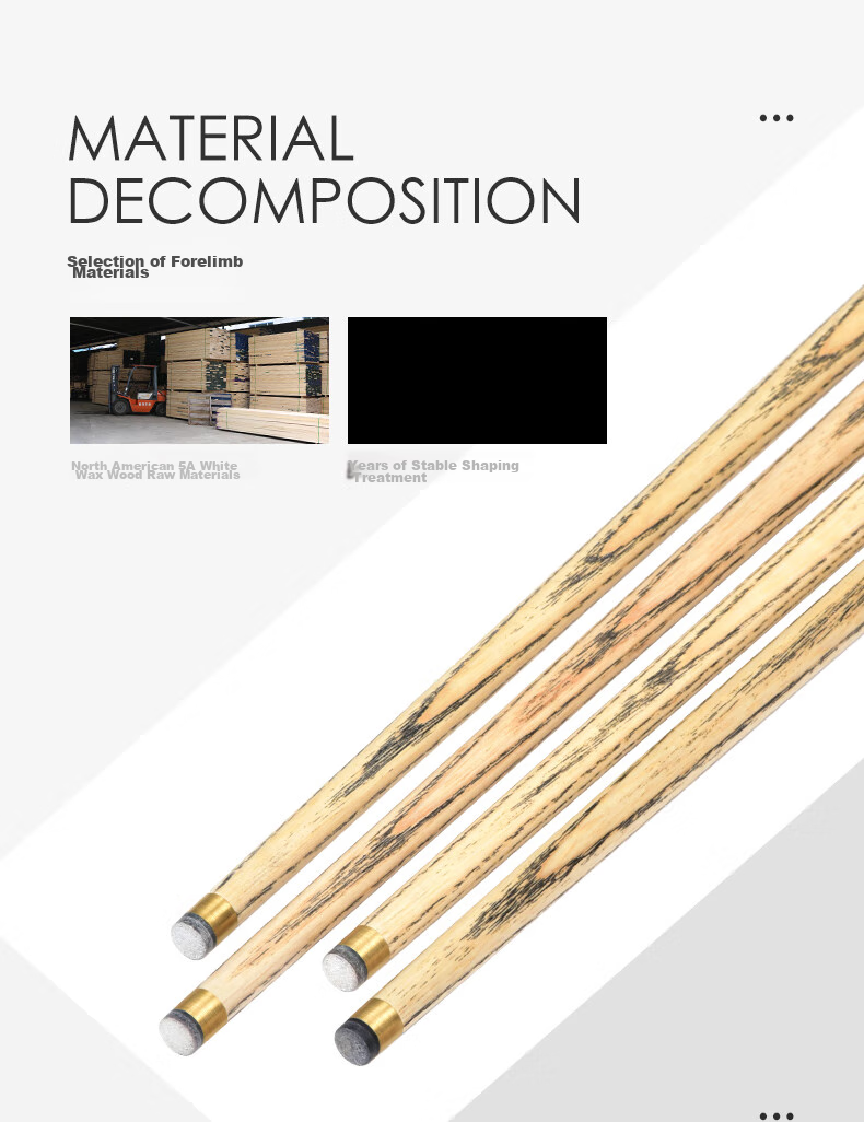 Aomi New Champion Velvet Cue Case Set Billiard Cue Pool Cue Small Tip Snooker Cue Chinese 8-Ball English Style 3