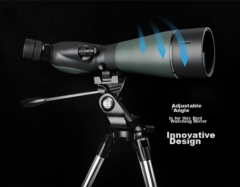 Bresser Zhengtu 25-75x Large Aperture Monocular High Magnification High-Definition Low-Light Night Vision Birdwatching Telescope, Professional Grade Waterproof Telescope 12