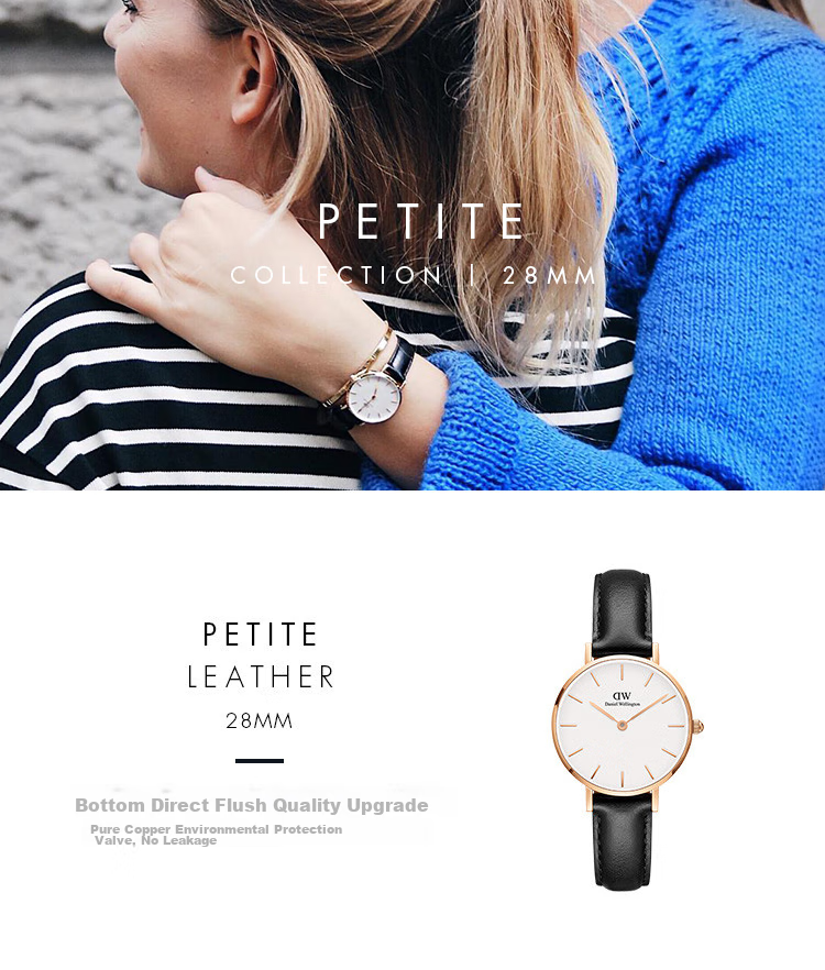 DanielWellington DW Ladies Watch, Niche Luxury Gold-Plated Steel Strap Quartz Wristwatch, Birthday Gift for Girlfriend, DW231 1