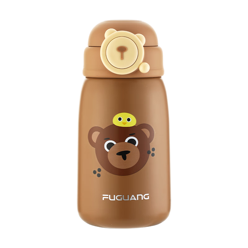 Fuguang Children's Insulated Cup, 316L Stainless Steel Water Bottle, for Boys And Girls, Elementary School Students, Toddlers, Large Capacity with Spring Lid