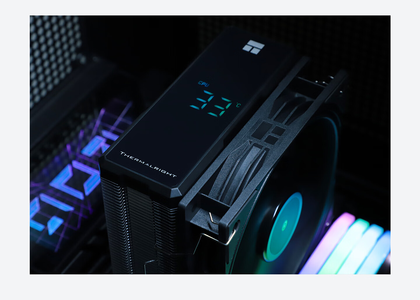 Thermalright Assassin X 120 R DIGITAL BLACK Four Heat Pipe CPU Air Cooler with Digital Display AX120 R DIGITAL BLACK 12