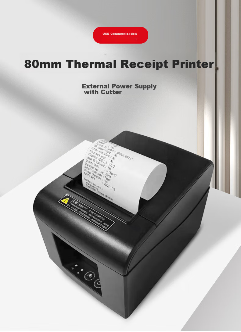 Haoshun (Hysoon) HS-58502 58mm Thermal Receipt Printer, Computer USB Printing, Automatic Order Printing for Restaurants, Supermarkets, Retail, And Takeout 2