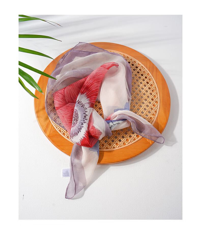 Hangsilu Silk Scarf for Women, Mulberry Silk Scarf, Square Scarf, Pearl Shawl, Birthday And Holiday Gift for Mom 22