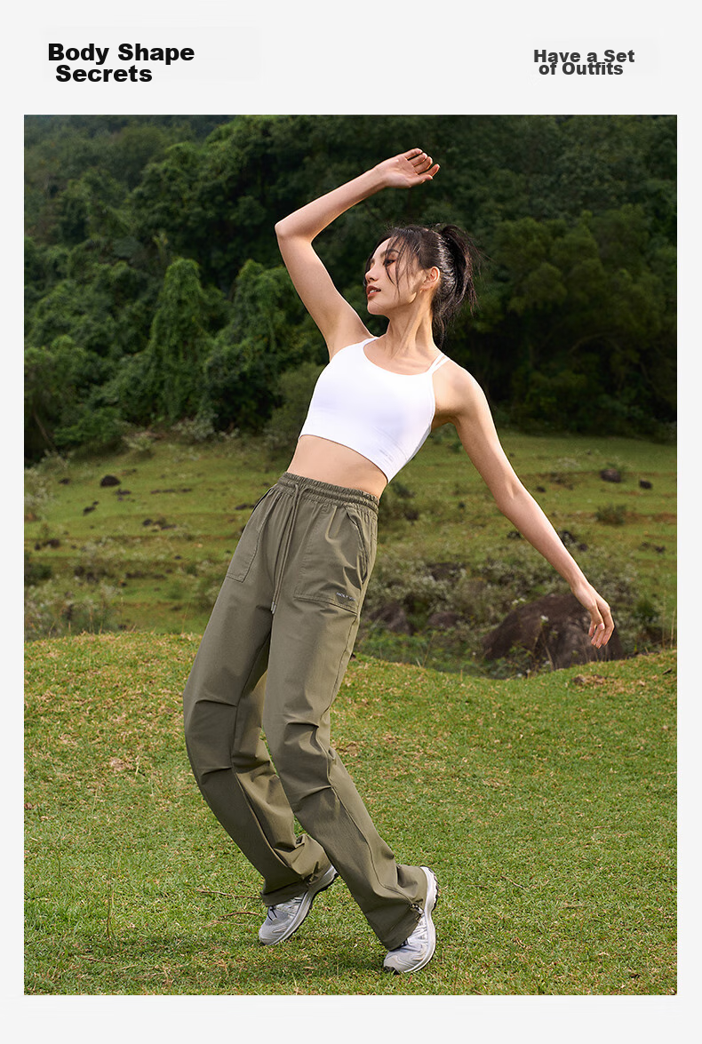 MOLY VIVI Paratrooper Sun Protection Pants for Women, Summer Lightweight Ice Silk Quick-Dry Cargo Straight-Leg Trousers, Outdoor Casual Hiking Pants, Magic Vivy 15