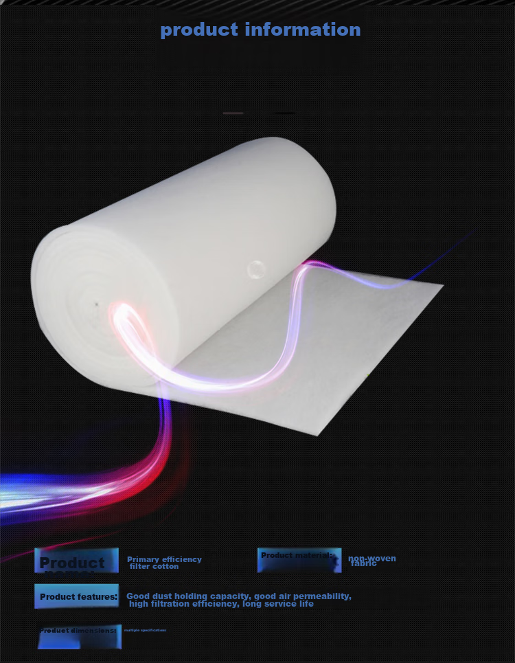 Shuangwei Air Conditioner Filter, Air Static Cotton Filter, Air Filter Element, Air Filter 3-Meter Roll, Also Compatible with Xiaomi, Sharp And Other Purifiers, Can Be Cut to Any Size, One Roll Lasts A Year, K6 2