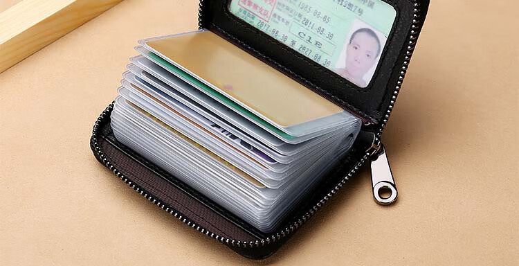JEVI Card Holder for Men And Women, Exquisite Multi-Slot Large Capacity Ultra-Thin ID Slot Bank Card Case Anti-Magnetic Gift for Father's Day 11