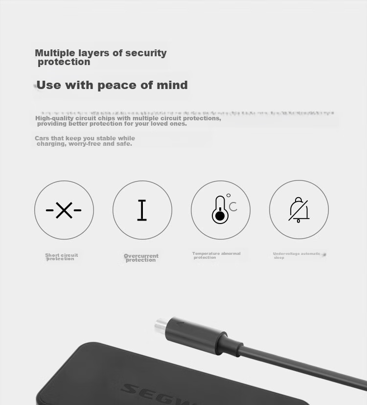 Ninebot Electric Scooter Accessories Charger, Accessory Charging Adapter (Compatible with F Series/D Series) 2