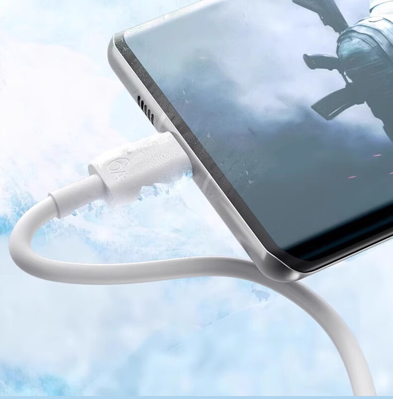 Masentek Type-C Charging Cable, Android Phone Data Cable USB-A to C Fast Charging 6A Compatible with Huawei, Honor, Vivo, Xiaomi, OPPO, Apple Lightning Micro 1 Meter 10