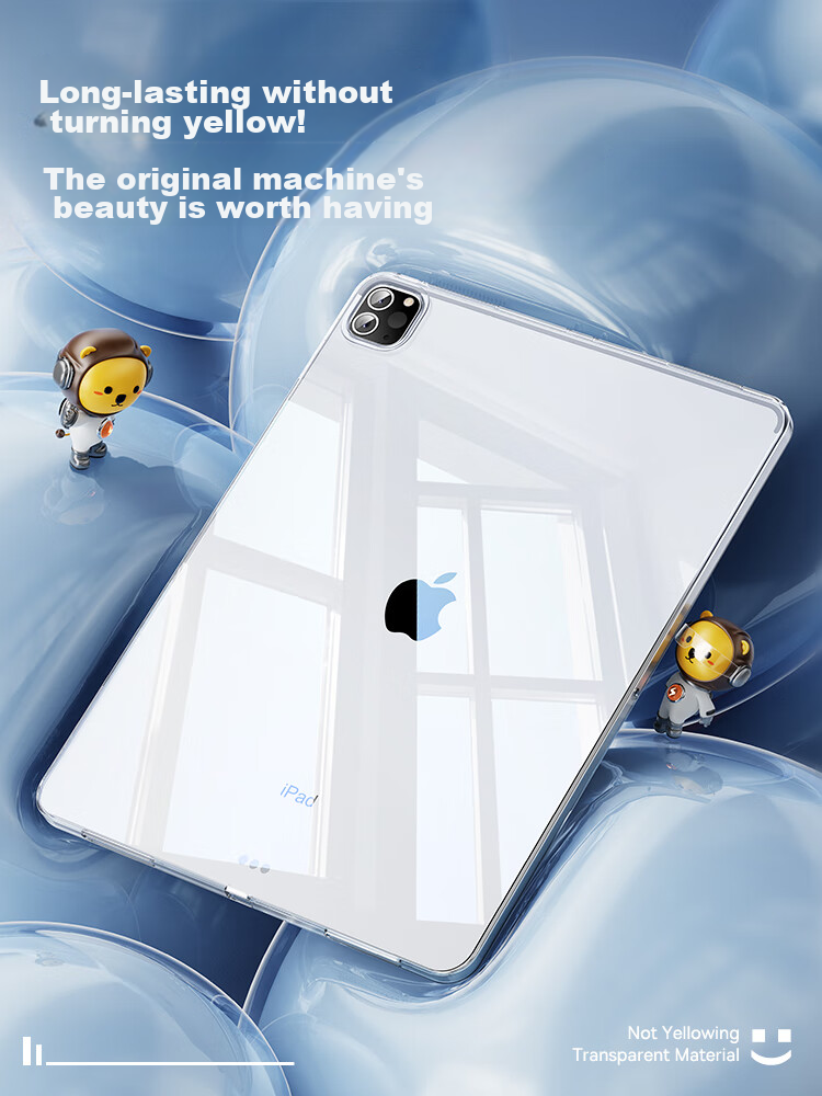 Baseus Tablet Protective Case, IPad Cover, IPad9 Gaming Case, Shockproof Transparent Soft Shell [Full Coverage Soft Case | Restores Bare Device Appearance], Suitable for IPad9/8/7-10.2 Inch 7