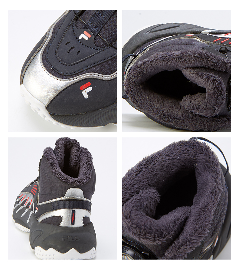 fila斐乐童鞋儿童棉鞋2021冬季款男女童防滑加绒加厚ade雪地靴34码