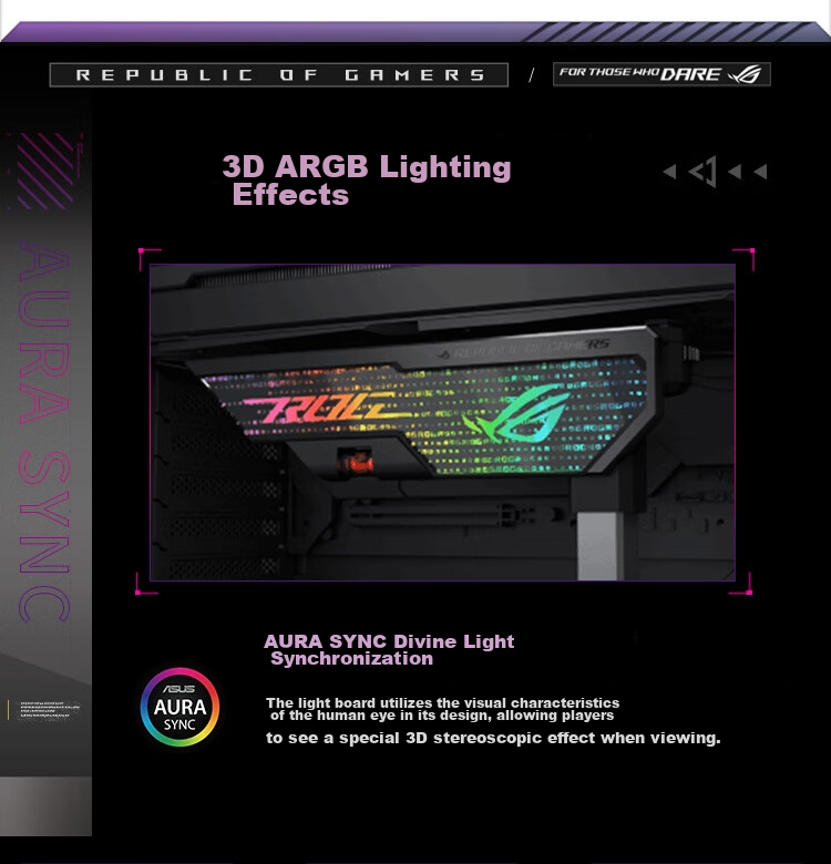 ASUS ROG XH01 White Hercules Graphics Card Support, Compatible with 4090 GPU, Aura Sync, Tool-Free Adjustment, Magnetic Level Indicator 9