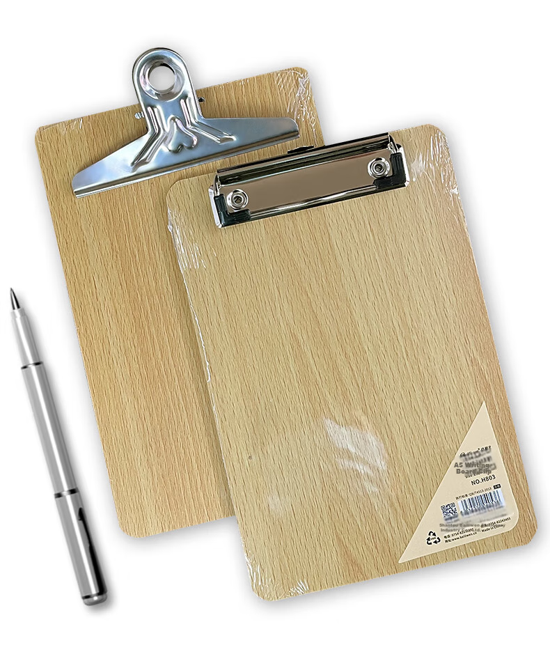 Bailiwen H805 Wooden Clipboard A4 File Folder, Wall-Mountable Document Holder, Restaurant Menu Holder, Drawing Board, Exam Paper Holder, Student Writing Pad, Storage Folder 9