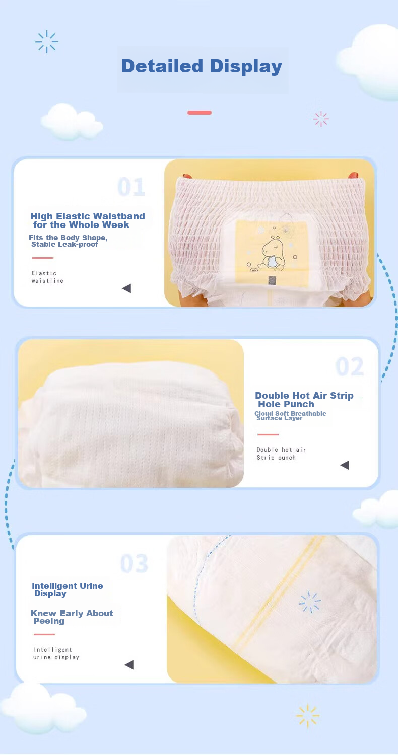 Bubandi [Transparent Traceability] Qingxin Soft Baby Training Pants Pull-Ups, 5XL 48 Pieces, Summer Ultra-Thin Breathable Diapers 5