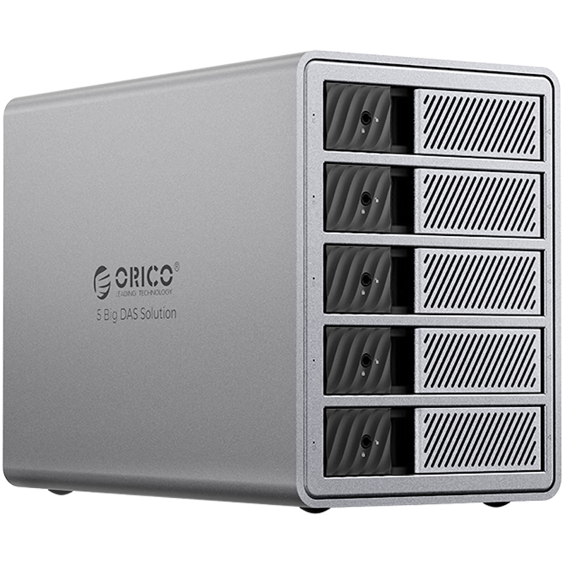 ORICO 3.5 Inch Multi-Bay SATA Mechanical Hard Drive Enclosure Disk Array Hard Drive Cage External Mobile Storage Full Aluminum 9858RU3