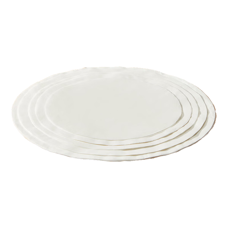 COOKER KING Silicone Paper, Barbecue Meat Air Fryer Disposable Steamer Paper Liners, Oven Baking Pans, 50 Sheets, Round, 30cm