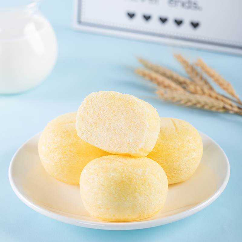 港荣蒸蛋糕奶香480g面包饼干纯蛋糕早餐零食西式糕点心甜品礼品盒物箱