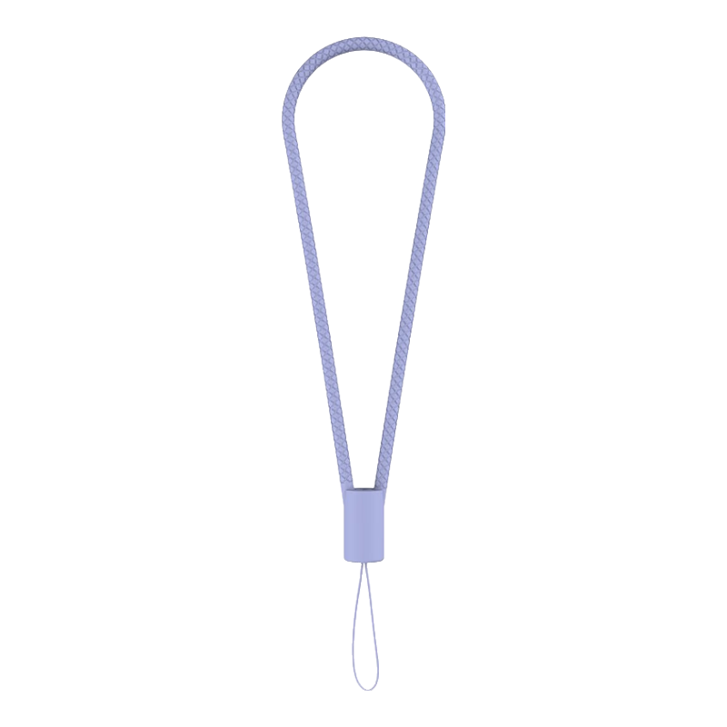 ESCASE Phone Lanyard, Camera Silicone Wrist Strap, Wallet USB Drive Key ID Pendant, Soft Version for Apple IPhone 16 Huawei Mate 70 And Other Phones, ES-XS4 Lavender Gray