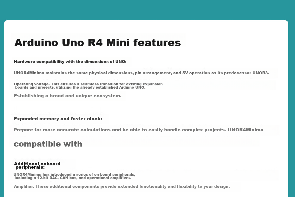 Arduino Uno R4 Minima Development Board Starter Kit IoT Development Visual Pan-Tilt Tracking 5