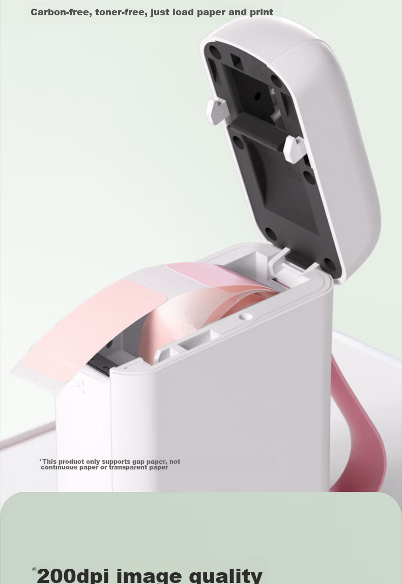 Deli Q10Pro Snow White, Portable Thermal Label Printer for Home Use, Journal Name Sticker Organizer Price Tag Food Label Printer, Mobile Bluetooth Connectio 10