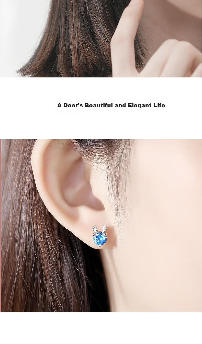 MANHE S999 Sterling Silver Stud Earrings for Women, Peace Lock Earrings, New 2026 Style Birthday Gift for Women And Friends 10