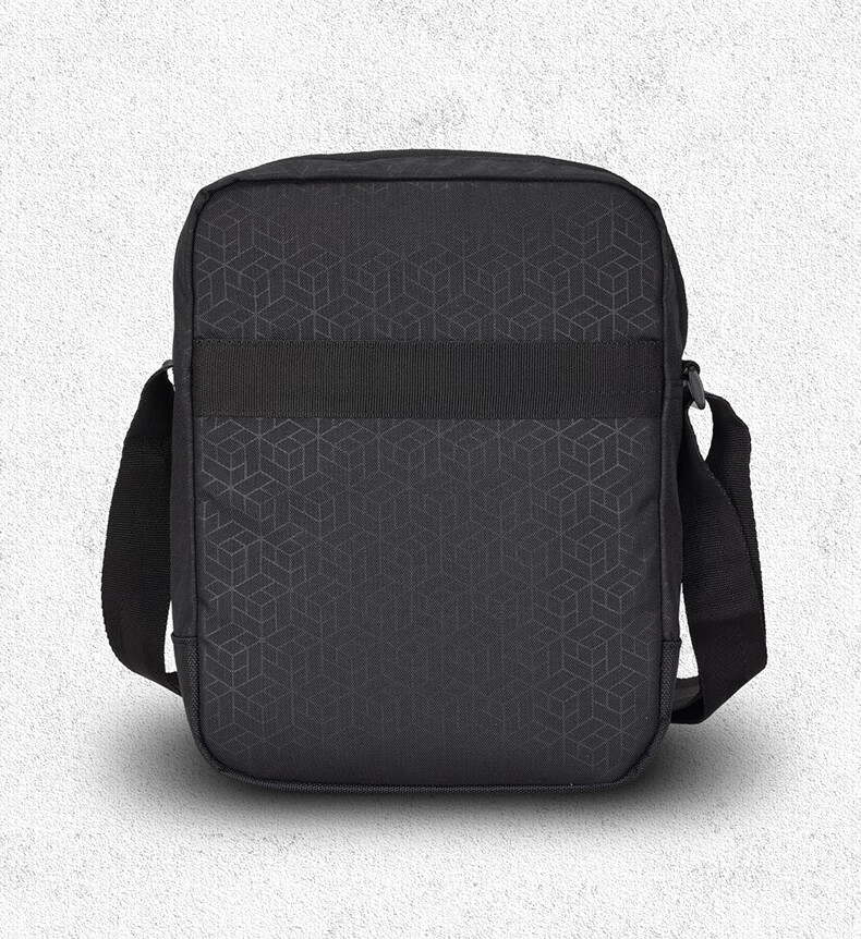 CAT Crossbody Bag, Casual Shoulder Bag, 13-Inch IPad Bag, Simple Classic Medium-Sized Messenger Bag, Men's And Women's Dark Pattern Black, 84058 10
