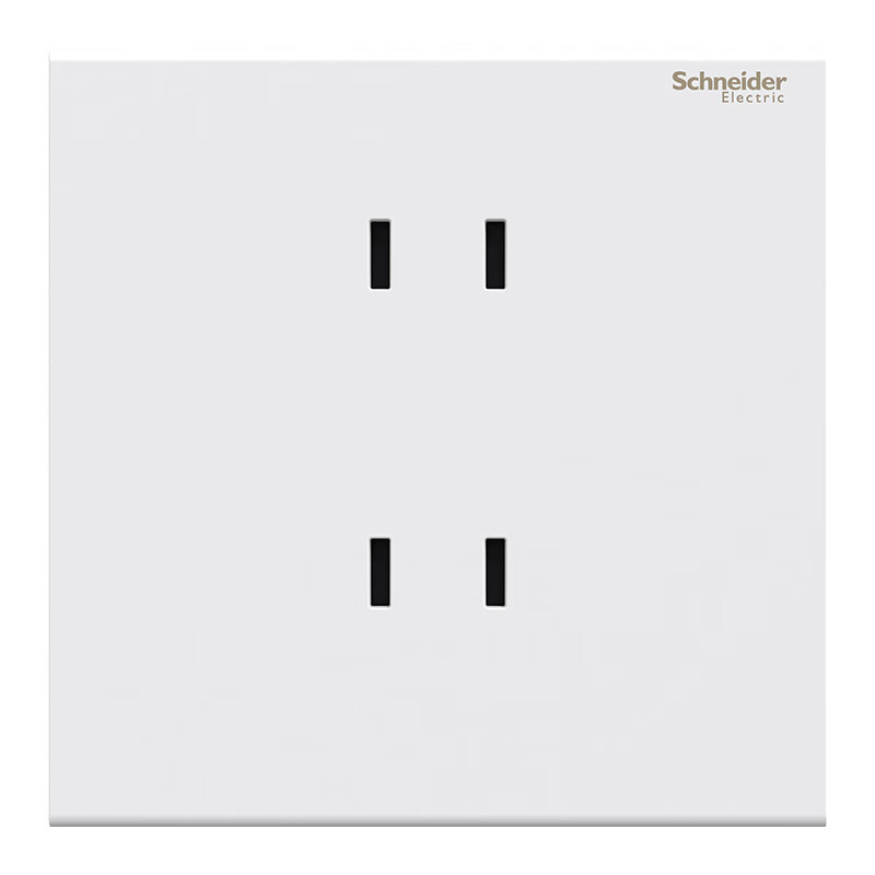 Розетка Schneider Electric, 10А, 4 отверстия, 86 тип, с защитной шторкой, цвет "Фреш белый"