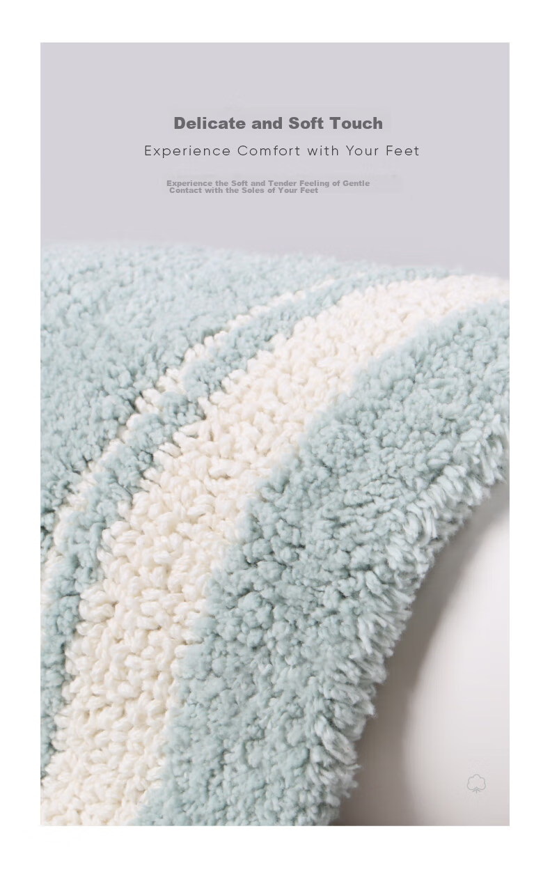 Amarelle Elegant High-End Hotel Ultra-Soft Absorbent Non-Slip Bathroom Mat, Pink (50*80cm) 5