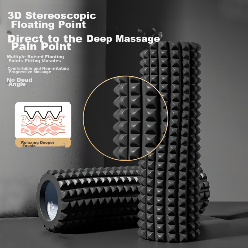 李宁（LI-NING）泡沫轴滚轴放松肌肉健身狼牙棒筋膜棒按摩器材瑜伽柱背腿部滚轮筒