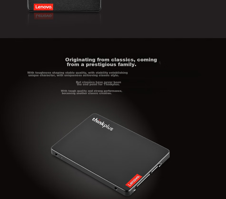 ThinkPlus Lenovo 2TB SSD Solid State Drive SATA3.0 ST800 Series Compatible with Desktop/laptop 2