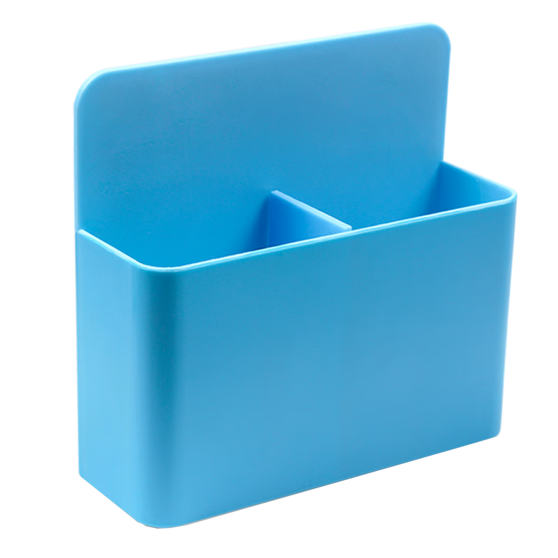 AUCS Magnetic Pen Holder Storage Box, Magnetic Whiteboard Blackboard Eraser Green Board Pencil Case Chalk Box Whiteboard Eraser Pen Rack Organizer Shelf for Kitchen Office Home Use Magnet Blue/large Size