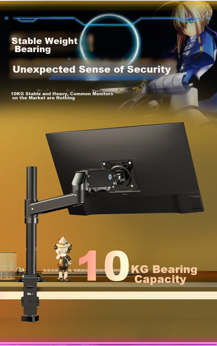 KALOC Monitor Stand, Monitor Arm, Mechanical Arm Display Stand, Computer Stand, Monitor Suspension Arm Bracket, Inverted Monitor Stand, Computer Desk Bracket DH100 5