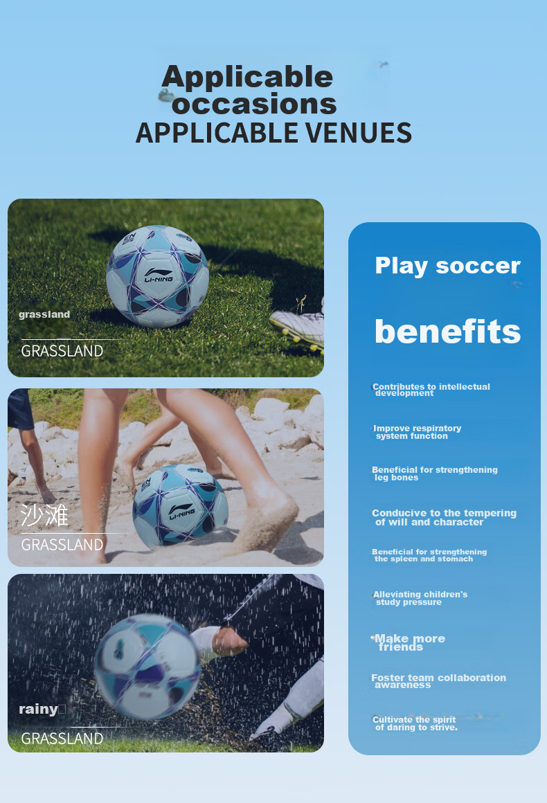 Li-Ning Soccer Ball for Children, Size 4, Standard Training And Competition Ball, Specially Designed for Primary School Students, Middle School Entrance Exam, Youth Gift, Sports Equipment 11
