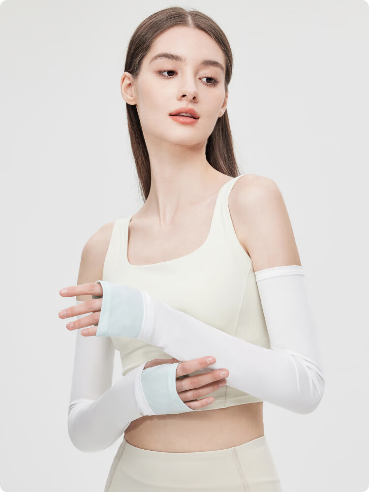 JIUMU Ice Silk Sun Protection Sleeves for Women Summer Cooling UV Protection Arm Sleeves for Driving and Cycling 16