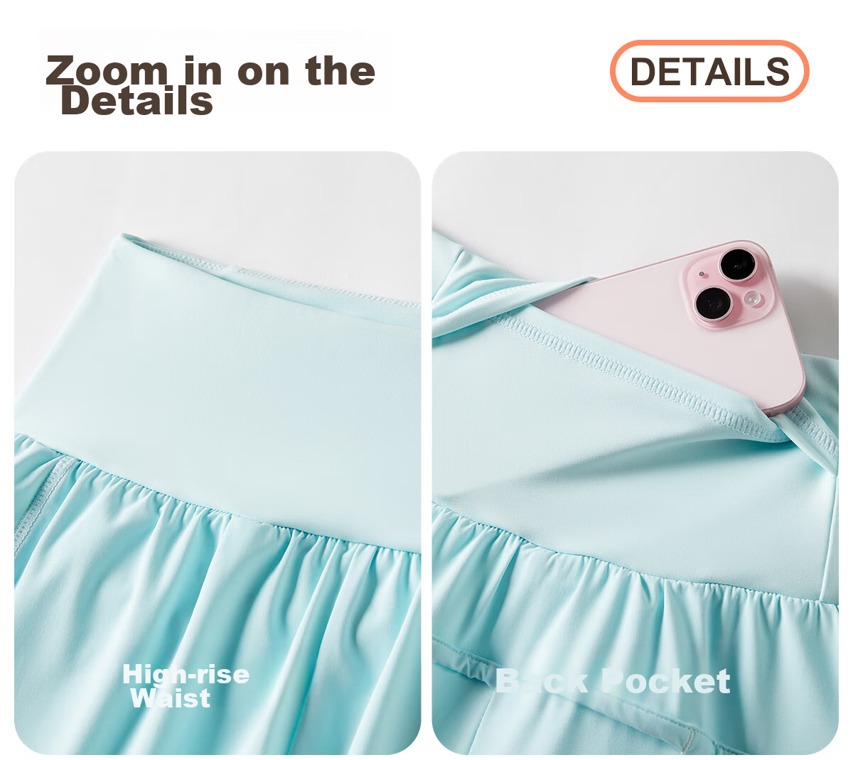 361° Sports Fitness Yoga Shorts, Summer Thin Style, Anti-Exposure, Fake Two-Piece Design, Running Sports Outer Wear, Breathable Shorts 20