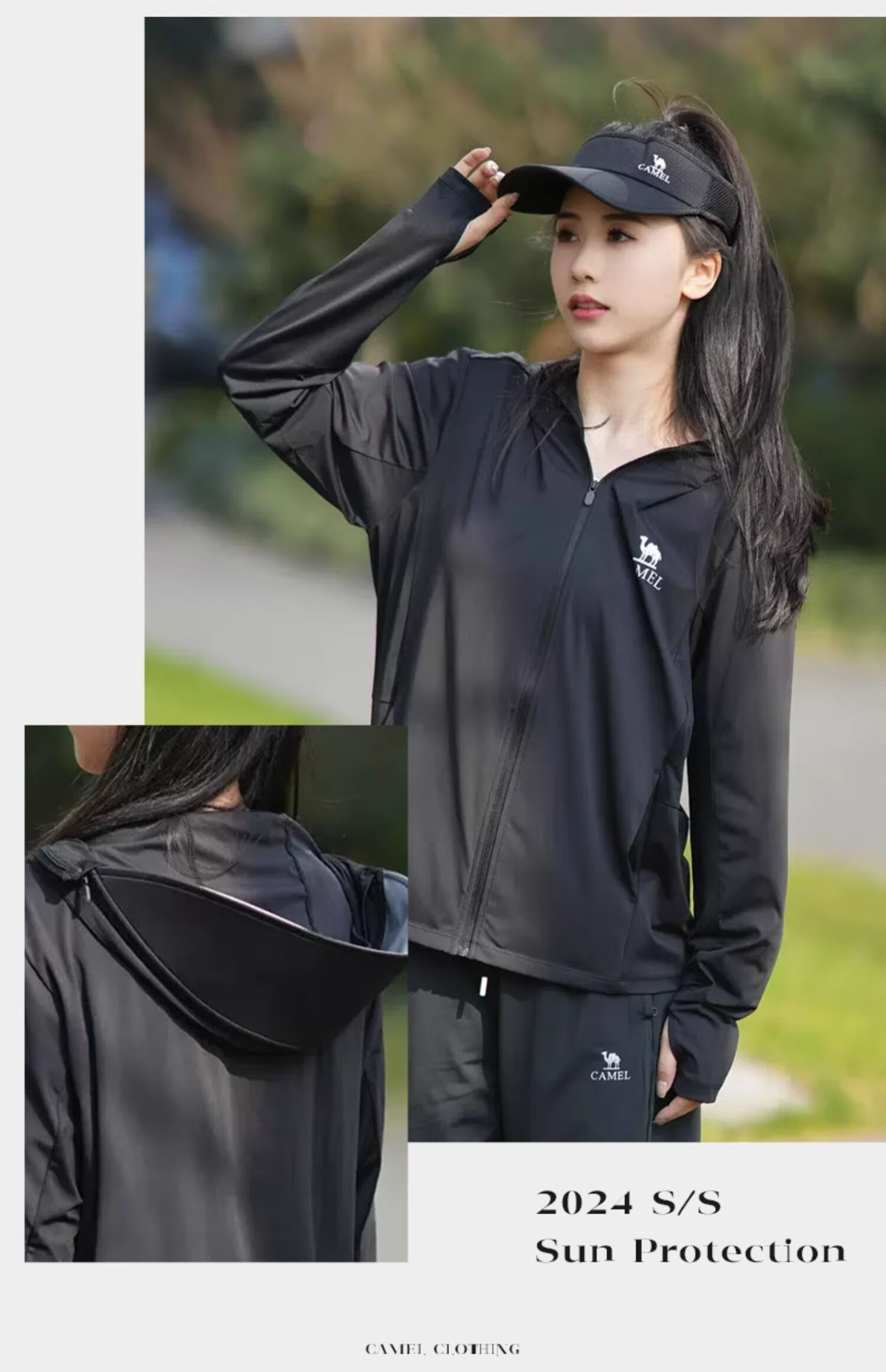CAMEL Cold White Outdoor Sun Protection Clothing for Men And Women, UV-Resistant Ice-Cool Breathable Sun Protection Garment 16