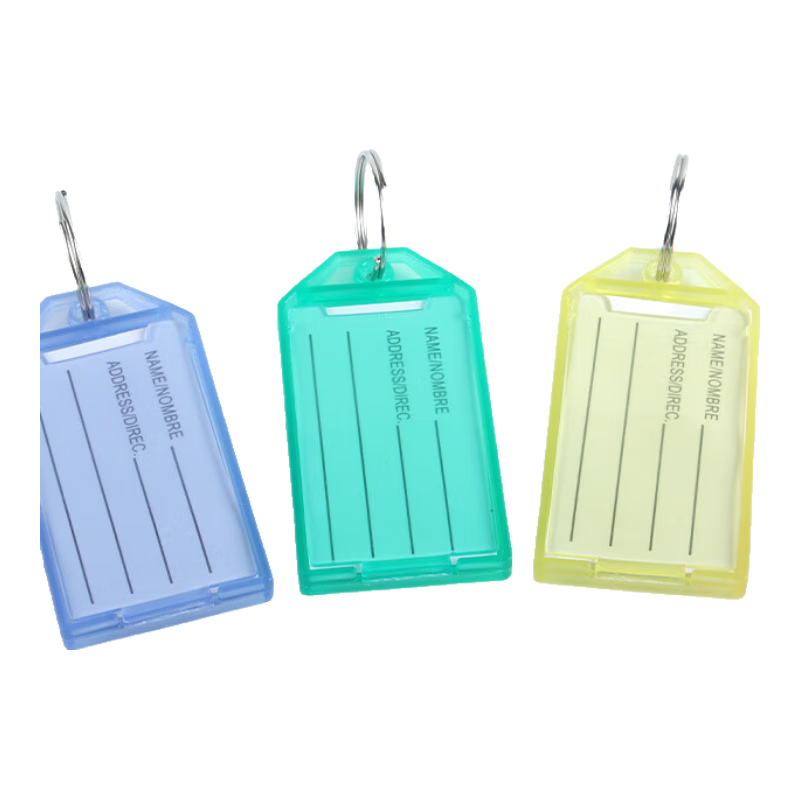TANGO Key Tags, Colorful Double-Sided Macaron Colors, Single Hole, 24 Pieces/tube, Four Colors, PET Tube Packaging, Label Tags, Landlord's Large Key, Customizable Classification Labels, Easy-To Key Tags