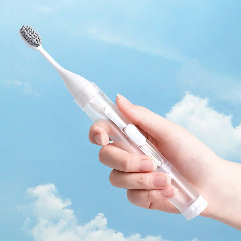 Etravel Travel Toothbrush Set with Case, Mini Toiletry Kit for Adults And Children, Orthodontic Soft Bristles, Portable Folding, White