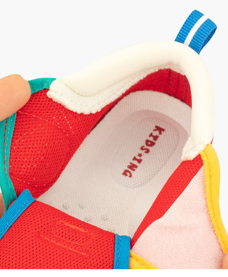 Kids.ing Kaidixing Toddler Shoes, Stage 1 Spring And Summer, for 1-2 Year Old Infants, Boys And Girls, Mesh Anti-Slip Soft Sole Shoes, Red, Size 21 11