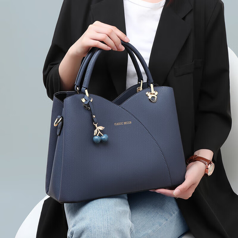 Viney Leather Handbag for Women, High-End Mom Bag, Middle-Aged Tote And Crossbody Bag, Practical Birthday And Mother's Day Gift for Mom