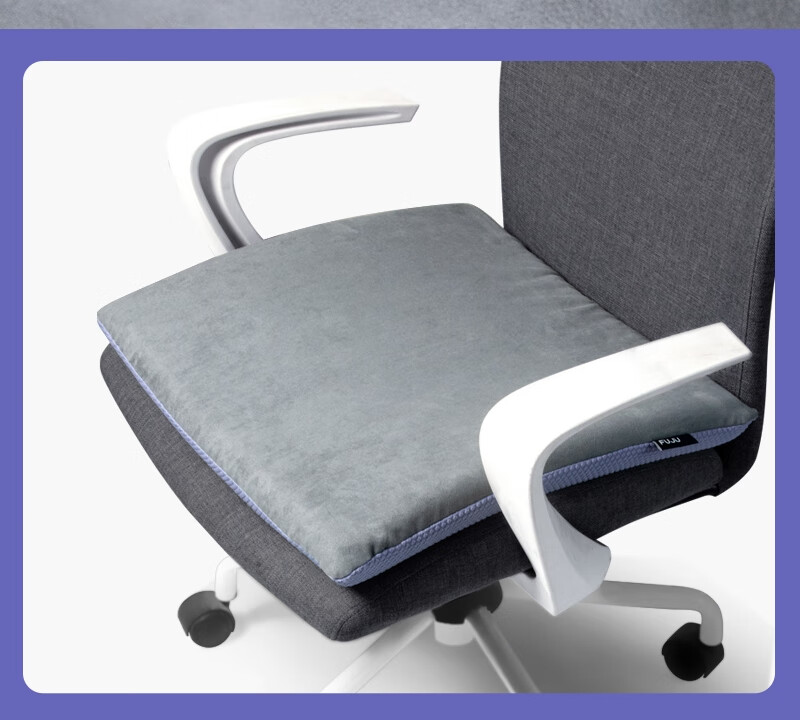 FOOJO Natural Latex Seat Cushion, Double-Sided, Back Support for Long Sitting, Chair Pad for Office And Car Use, Breathable Seat Cushio 6