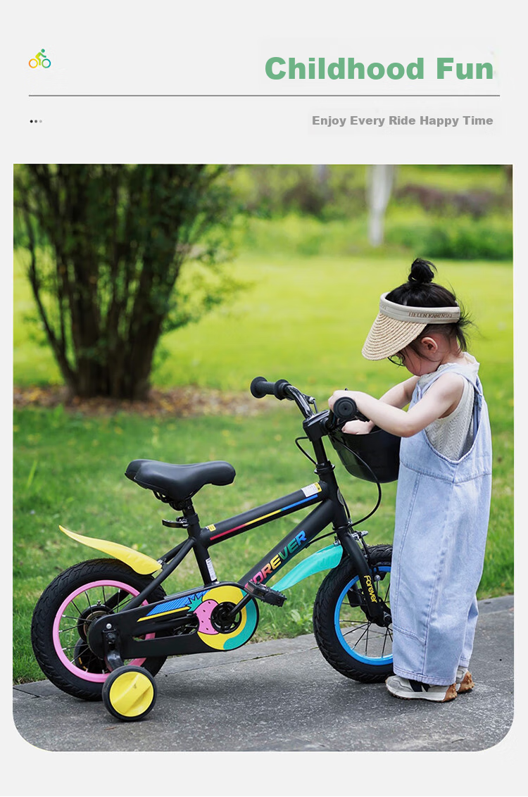 FOREVER Children's Bicycle, Kids' Bike for Boys And Girls, Pedal Bike, Balance Bike, Bicycle, Baby Bike, 16-Inch, Dream Black 6