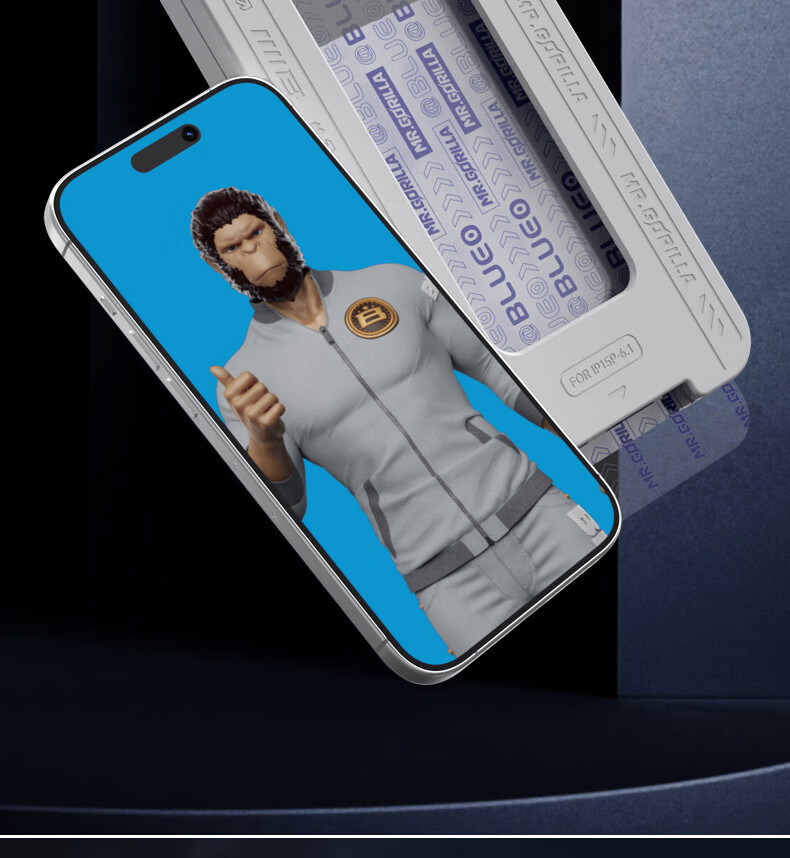 Lanxingxiansheng [Original Ultra-Clear + New Space Capsule], IPhone 15 Pro Screen Protector Application Tool, Dust Removal Chamber, Apple 15 Pro Earpiece Dust-Proof Tempered Glass Film, Phone Film 1