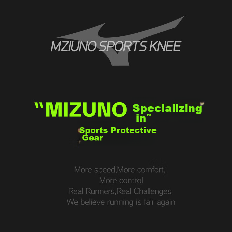 MIZUNO Patellar Strap for Men And Women, Fitness Running Sports Knee Brace, Basketball Protective Gear, Meniscus Support Band, Knitted Elastic Band 2550 Black 10