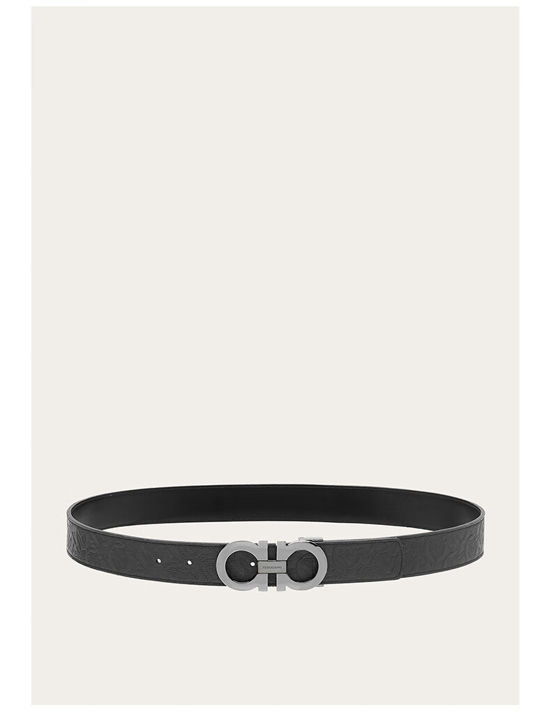 Ferragamo Men's Reversible Adjustable Gancini Belt 0724127_C_100 Gift for Boyfriend 6