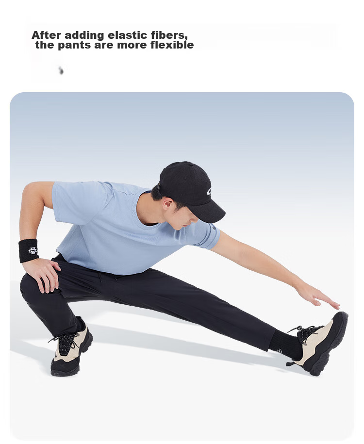 JD Original Men's Sports Pants, Quick-Dry Casual Trousers, High-Elastic Breathable Running Pants for Spring And Summer, Fitness Long Pants for Men, Black XL 10