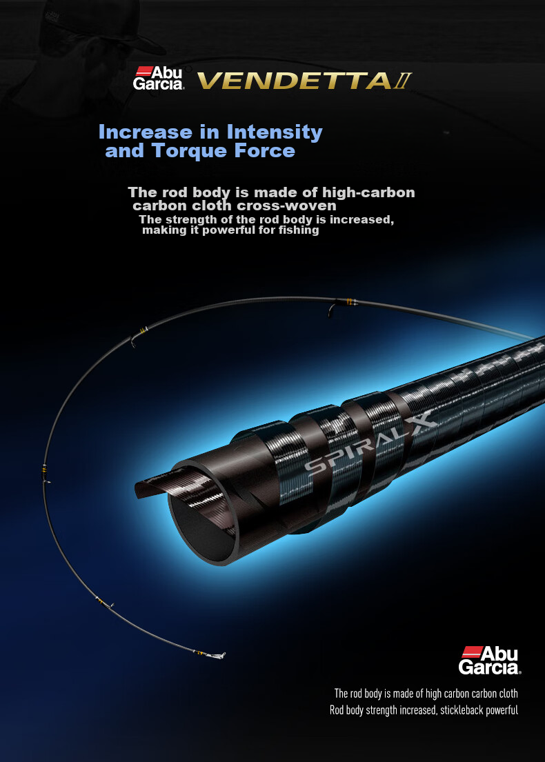 ABU GARCIA Abu PLUS II Lure Rod, Long-Casting Bass Fishing Rod, Versatile Rod, 2.14 Meters, M Action, Pistol Grip, Single Rod 3