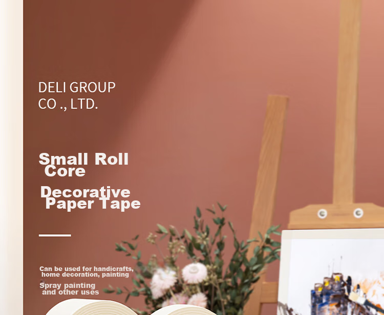 Deli Masking Tape, Art And Craft Color Separation, DIY Decoration Masking Tape, Paint Protection Sticker, Easy to Remove, 24mm*20y 30665 1