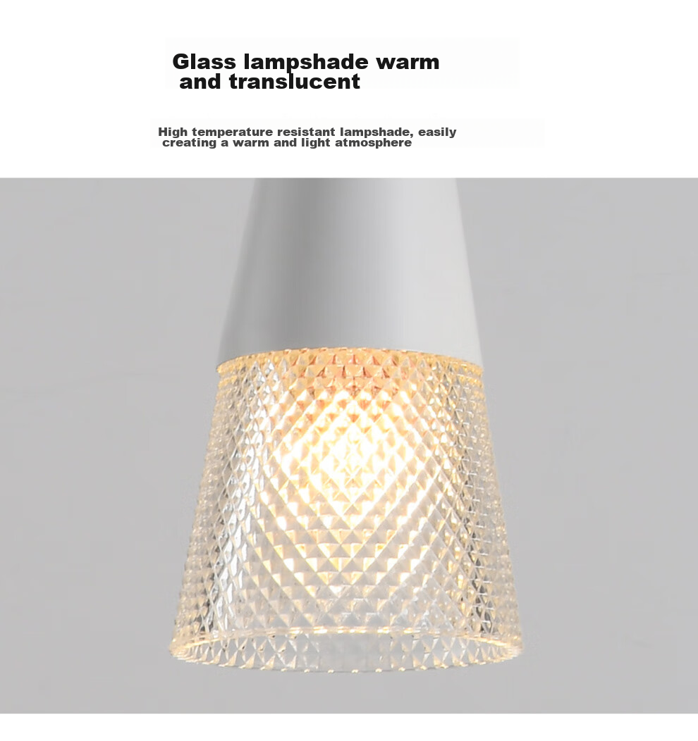 NVC Light Luxury Lighting, Nordic Creative Modern Dining Room Chandelier, Three-Head Dining Room Lamp, Crystal Glass Decorative Light, Fashionable 4