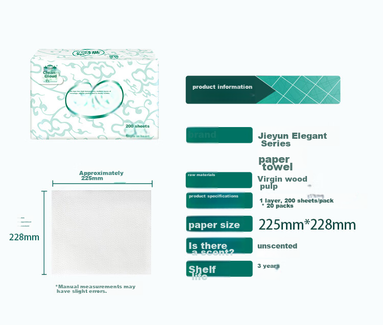 Hygienix Commercial Hand Towels, Elegant Design, 200 Sheets * 20 Packs, Tri-Fold Large Size, 36 GSM Absorbent Hand Towels, Toilet Paper 1