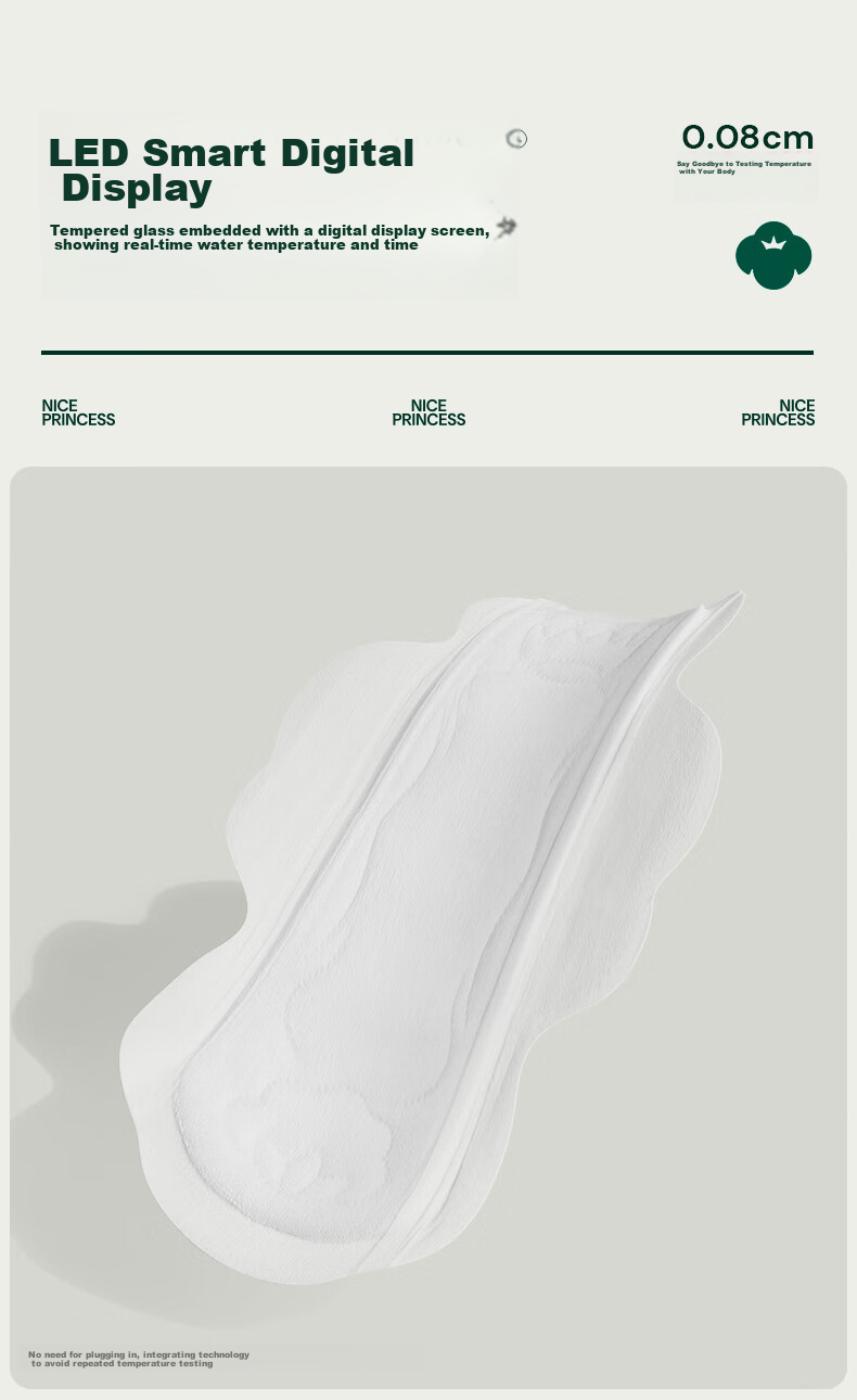 PurCotton [Recommended by Lu Yuxiao], Princess Organic Cotton Ultra-Thin Daytime Sanitary Napkins, 250mm, 10 Pieces/box 9